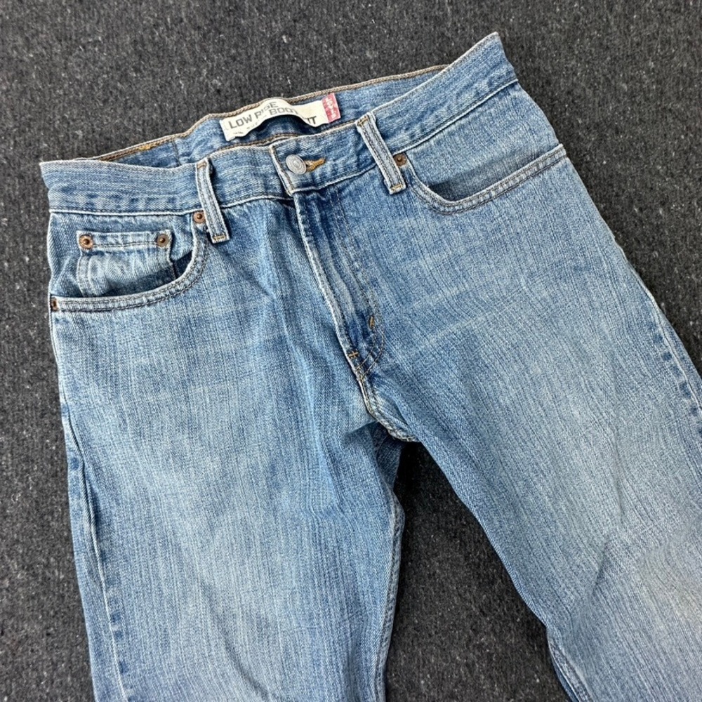 Vintage Levi's 527 Men Low Boot Cut Jeans 30x27 Light Wash Denim Y2K 2005